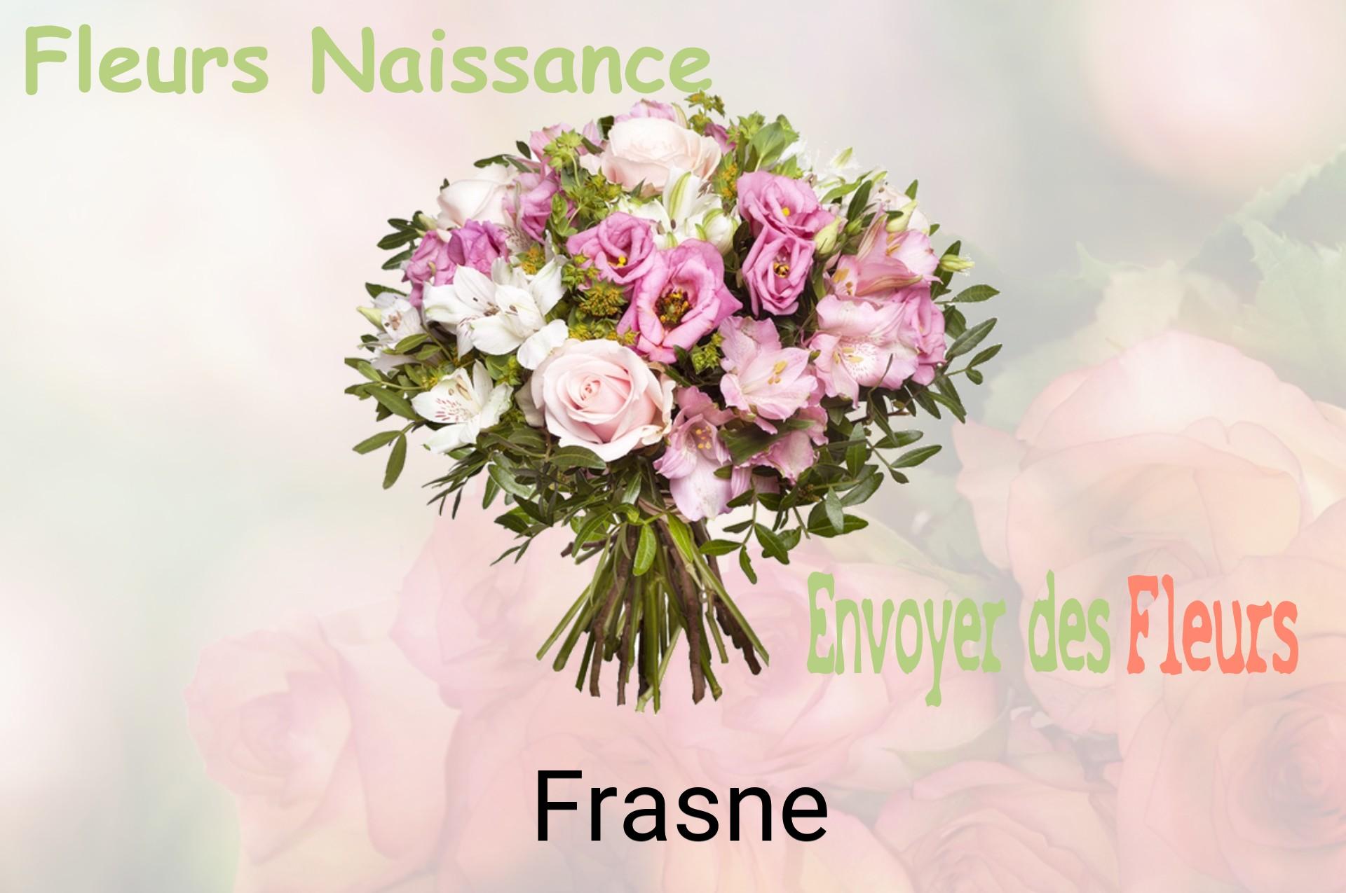 Bouquet de fleurs de naissance livré à Frasne